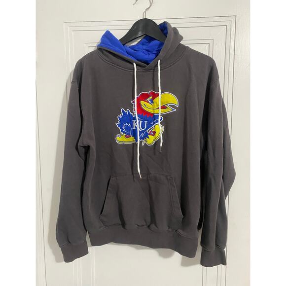Kansas Jayhawks Stitched Hoodie Women's Size Large - Picture 1 of 5